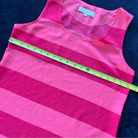 Ann Taylor LOFT Sleeveless Striped Blouse Small - Picture 10 of 13